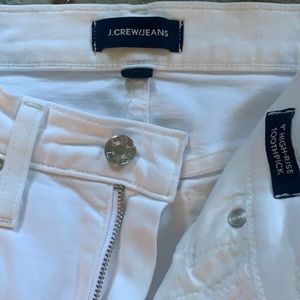 Jcrew white toothpick jeans